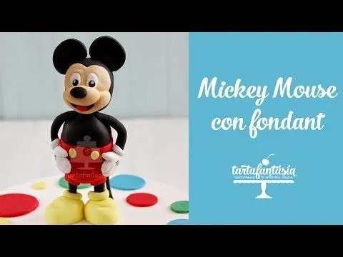 Como hacer a Mickey Mouse con Fondant - YouTube