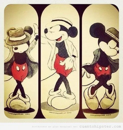 Mickey Mouse haciéndose el modernete | Cuánto Hipster | Cuánto ...
