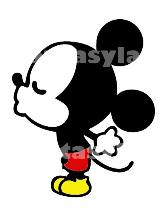 Mickey Mouse Kissing DIY Printable Iron by FantasylandPrintable