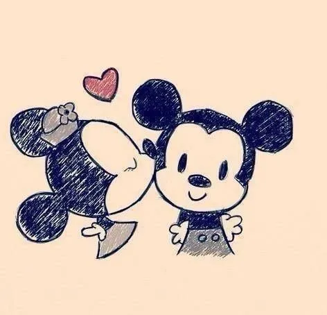 mickey mouse, love, drawing | Sketches | Pinterest