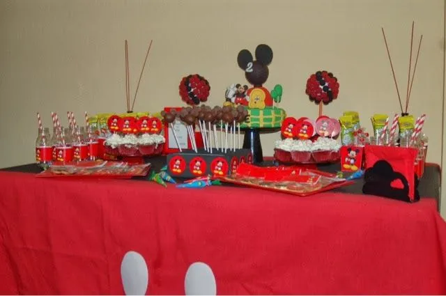 Mary Cakes & Cookies: Mesa dulce cumpleaños Mickey Mouse