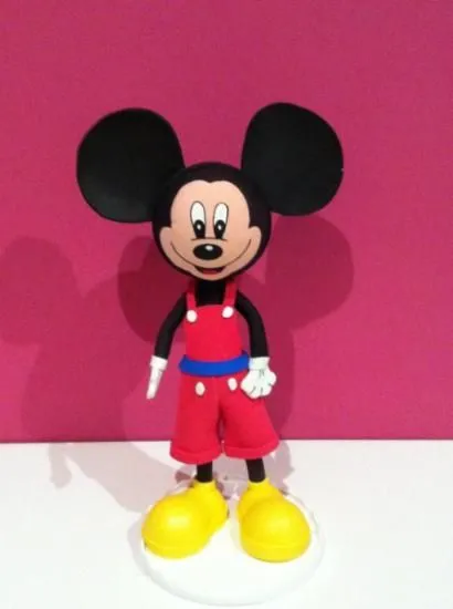 Como se hace en goma eva a Mickey Mouse - Imagui