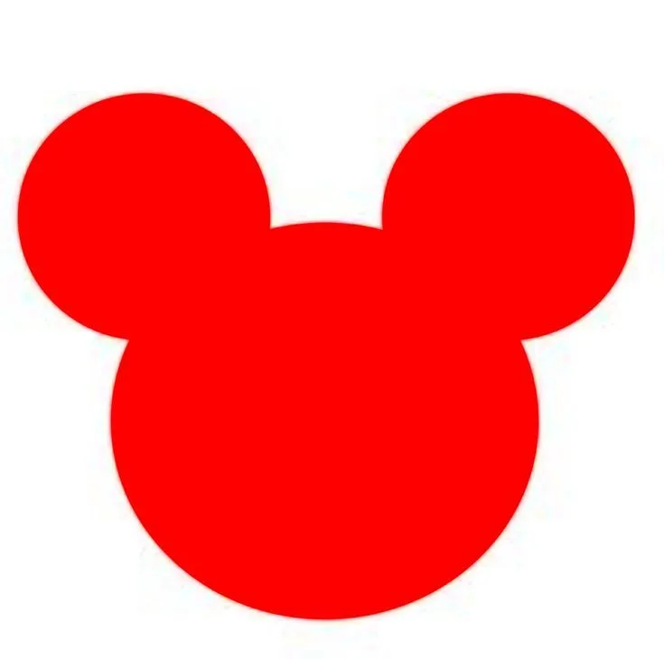 Mickey Mouse Red Silhouette | Minnie ♡ Mickey | Pinterest