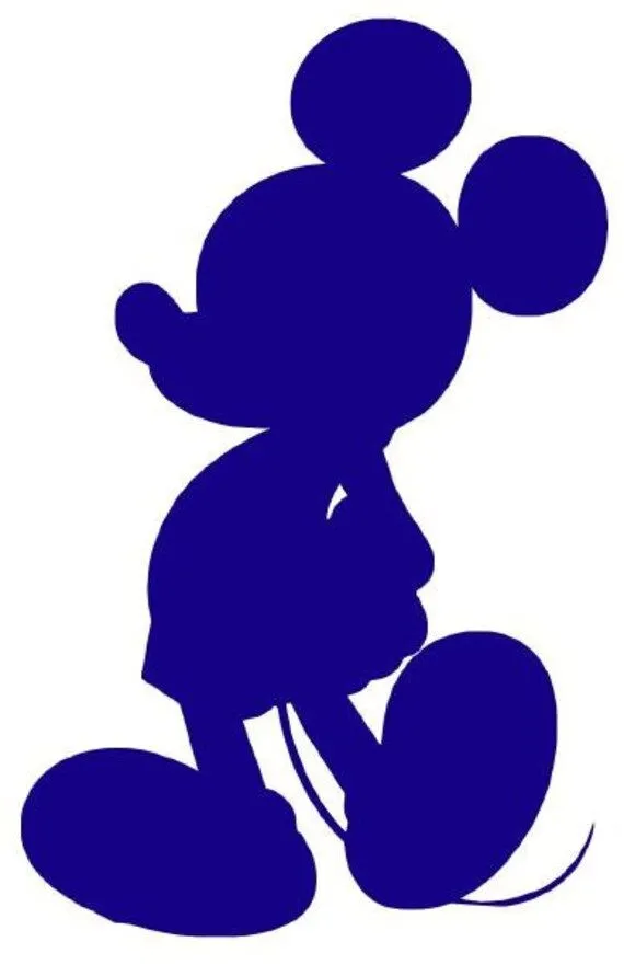 Mickey Mouse Silhouette by BigRedVinyl on Etsy