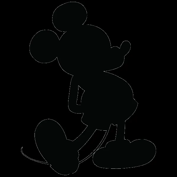Mickey Mouse silhouette photo - Imagui