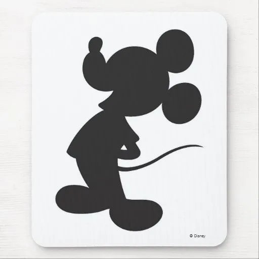 Mickey Mouse Silhouette Mouse Pad from Zazzle.