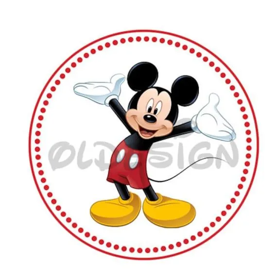 Etiquetas para imprimir Mickey Mouse - Imagui