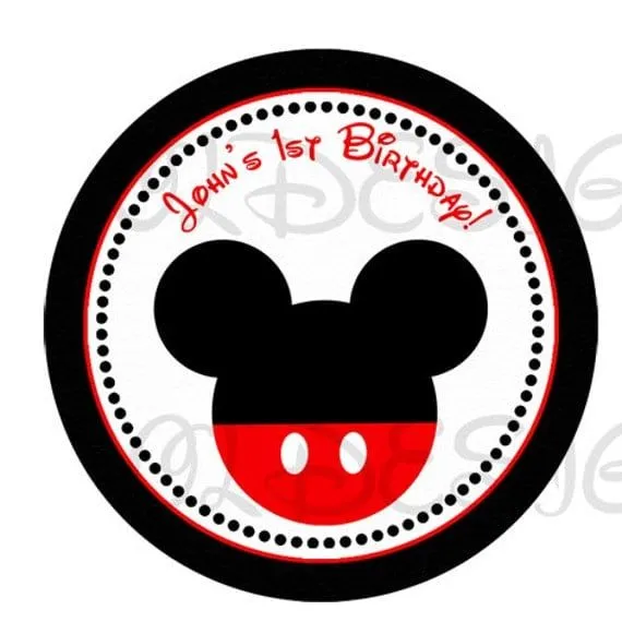 Fotos de etiquetas de Mickey gratis para imprimir - Imagui