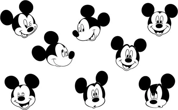 Mickey mouse 5 Vector logo - vectores gratis para su descarga gratuita