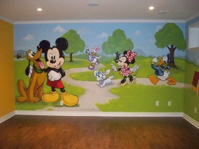 Mickey Playroom Mural, Murals By Marg - Traditional - toronto - by ...