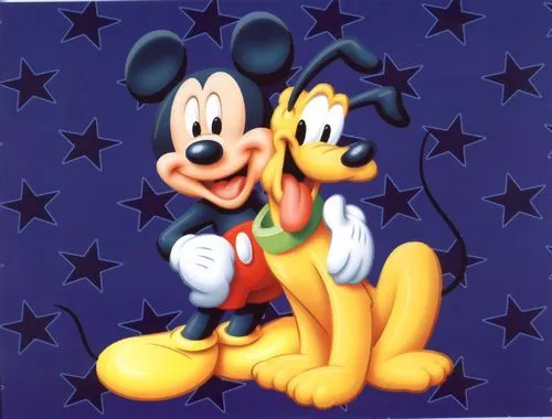 Miki maus y Pluto - Imagui