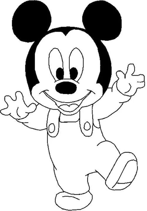 Baby Mickey Mouse Coloring Page | kids | Pinterest | Ratones ...