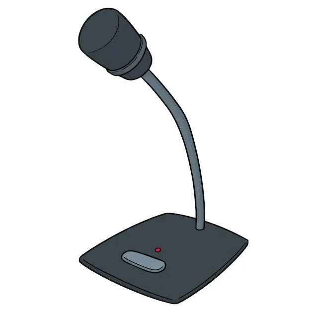 Micrófono de dibujos animados | Vector Premium
