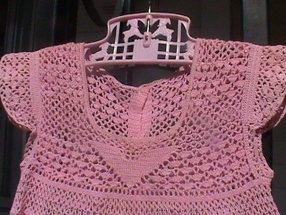 Muestras de vestidos en crochet para niñas - Imagui