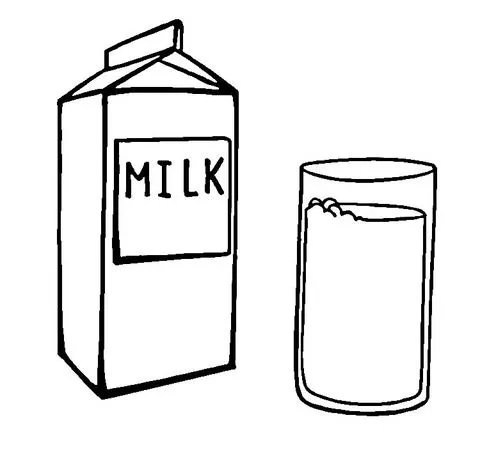 Milk Black And White Clipart - Free Clip Art Images