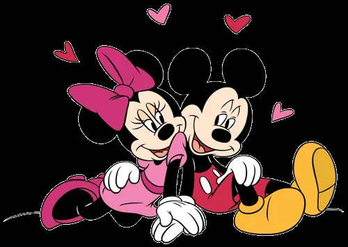 Imagenes de Minnie y Mickey enamorados con frases - Imagui