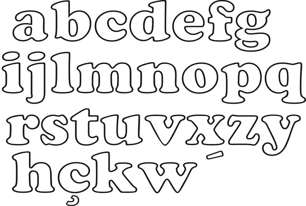 Mimos da Lene: Moldes de letras diversos...