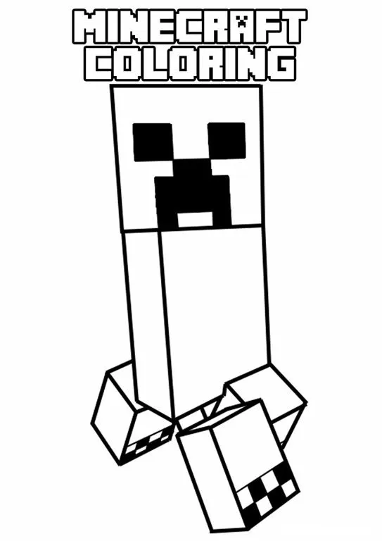 Minecraft Desenhos para colorir imprimir e pintar do Creeper ...