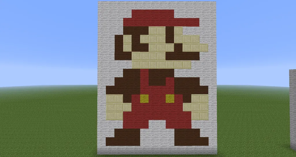 Minecraft Pixel Art : Super Mario by Diablofr91 on DeviantArt Minecraft Pixel Art : Super Mario by Diablofr91 on DeviantArt