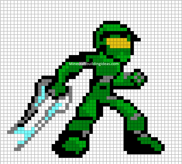 Pixel art minecraft cuadriculado - Imagui