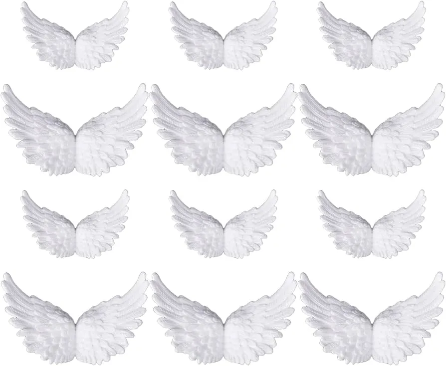 Mini alas de ángel pequeñas para manualidades, parches de alas 3D, apliques  de ropa, manualidades, juego de 12 unidades : Amazon.com.mx: Hogar y Cocina