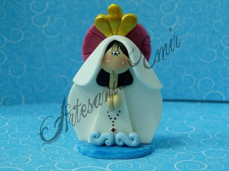 Mini-Botero -- Virgen del Valle | Porcelana Fría - Religiosos ...