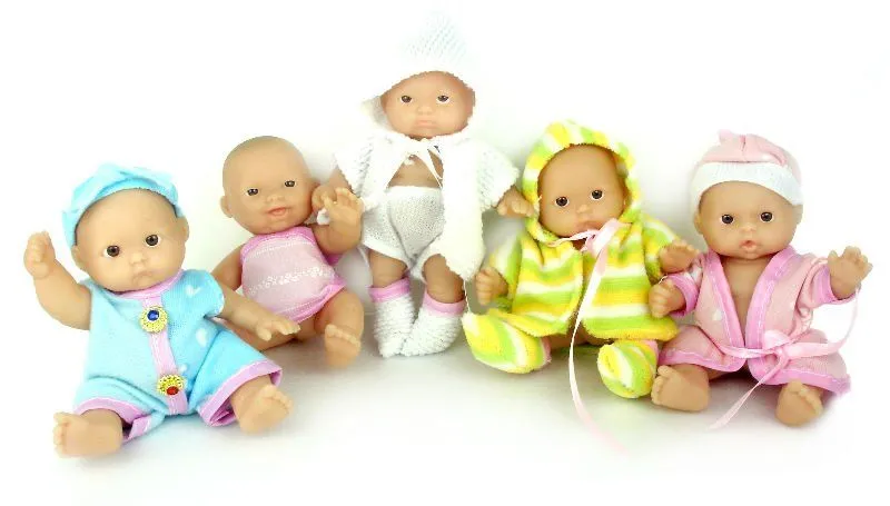 Mini expresión del bebé muñecas con cambiable ropa 5 en 1 Unidades ...
