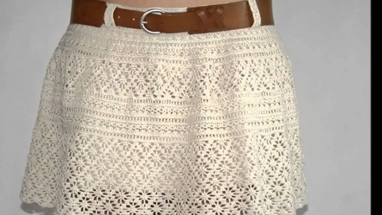 Mini faldas tejidas a crochet - YouTube