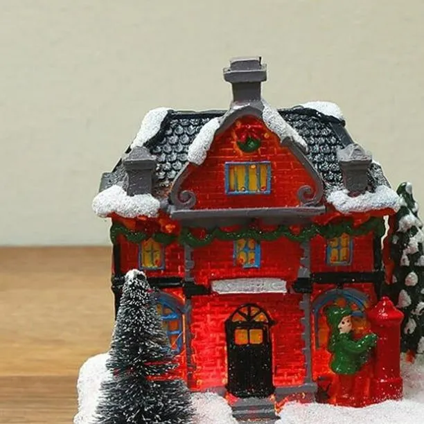 Mini Muñeca de Navidad Iluminación Carpetas Decoraciones Resina  Visualización Animatada Historia Snow Village Set Decoración Decoración con  vestido verde niño Macarena Casa de miniatures | Walmart en línea