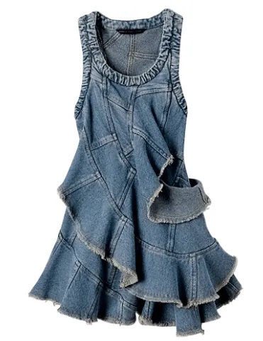 Mini-vestidos de jean para el verano | Web de la Moda