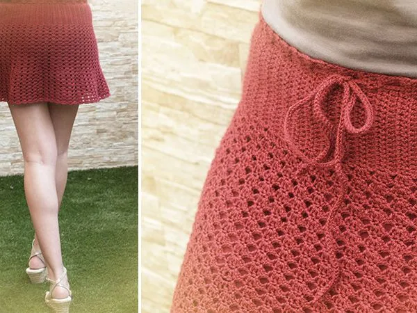 Minifalda calada y de crochet | SILAYAYA