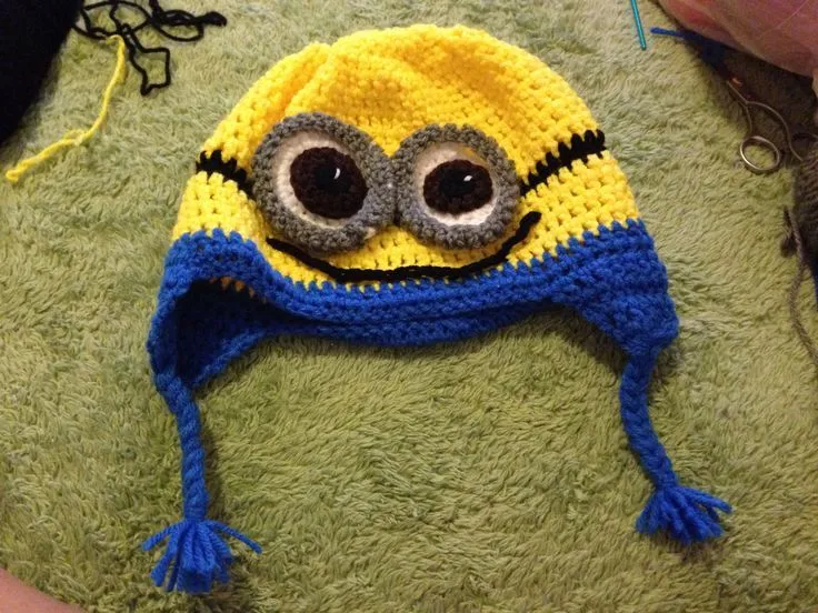 Minion hat! #despicable #crochet #hat #gorro #minion #tejer ...