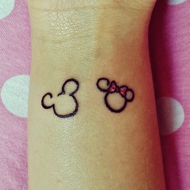 Minnie & mickey mouse disney tattoo | Tattoos | Pinterest