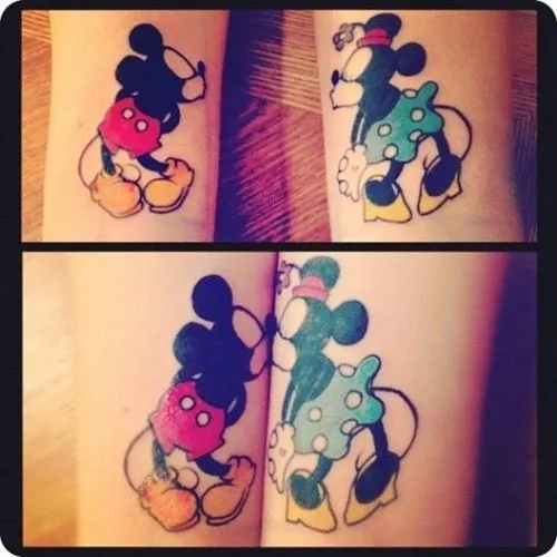 Minnie and Mickey Mouse matching tattoo! | Forever Things | Pinterest