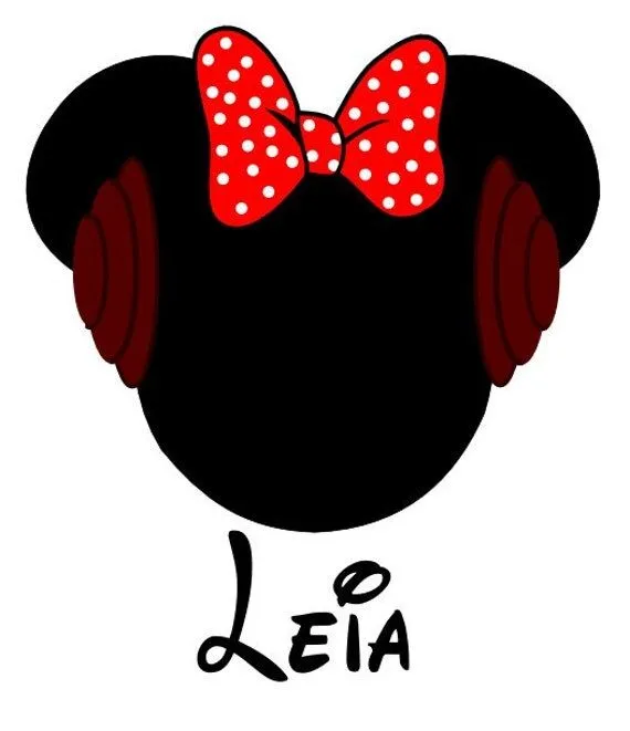 Minnie Leia Head Personalized Custom Iron by AreWeThereYetDesigns