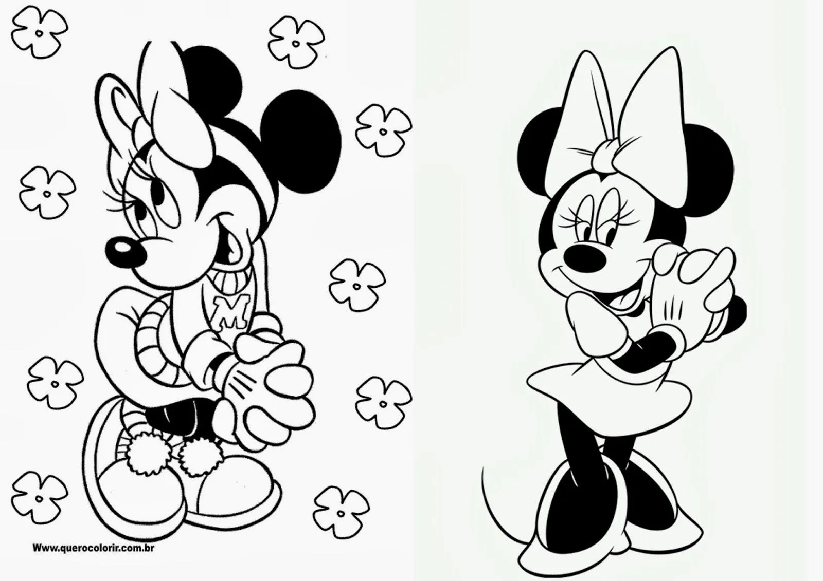 Minnie: Libro para Colorear para Imprimir Gratis. | Ideas y ...