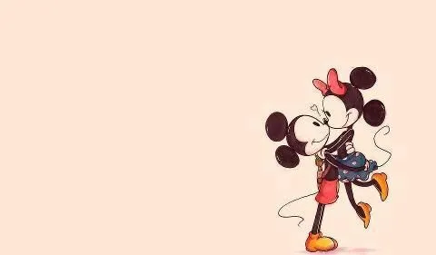 Mickey y mini Mouse beso - Imagui