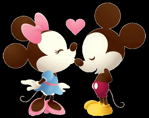 Mickey Mouse y Minnie enamorados con frases - Imagui