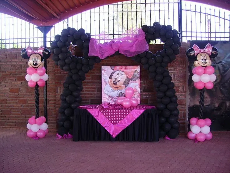 Minnie Mouse Arco de Globos | Fiesta mimi | Pinterest