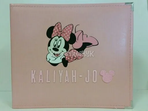 Minnie Mouse baby book scrapbook - album cover | Minnie Mouse baby ...