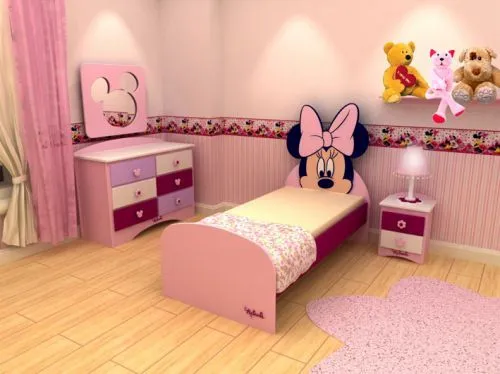 DORMITORIOS MINNIE MOUSE BEDROOMS | Minnie mouse toddler room ...