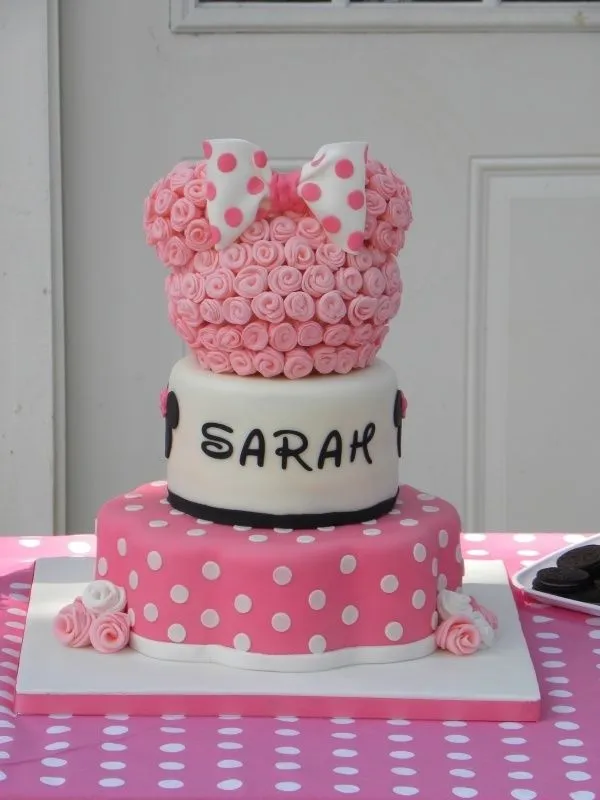 minnie mouse birthday cake | Bizcochos, cupcakes, galletas y cake pop…