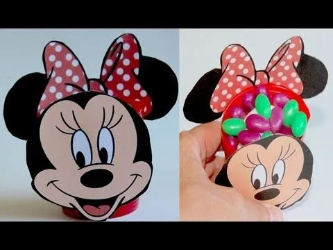 Minnie Mouse para chuches o caramelos. Minnie favor box - YouTube