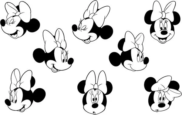 Minnie mouse 1 Vector logo - vectores gratis para su descarga gratuita
