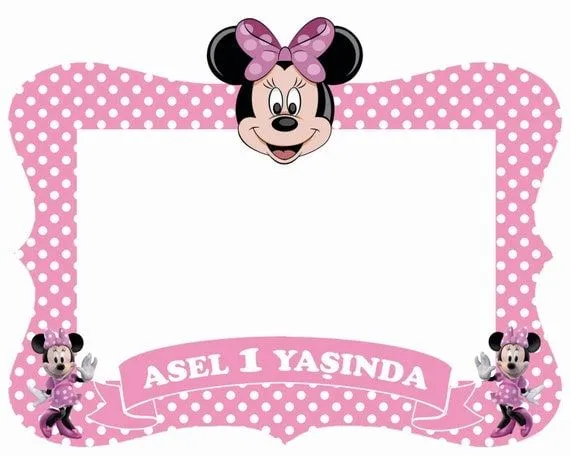 Minnie mouse frame / photo booth prop by PartyAngelsss on Etsy