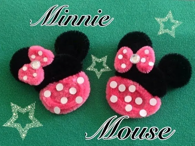 MINNIE MOUSE HECHA CON LIMPIA PIPAS.- PIPE CLEANERS MINNIE MOUSE ...