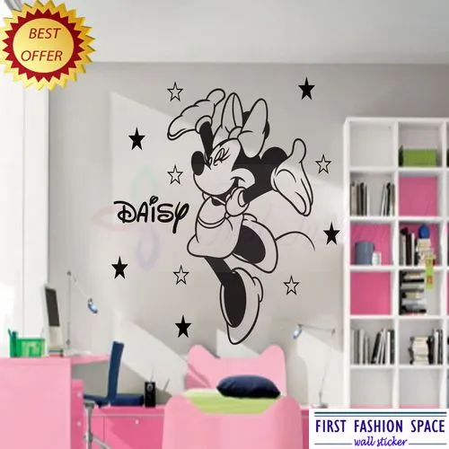 Minnie Mouse de la historieta con personalizada nombre del arte ...