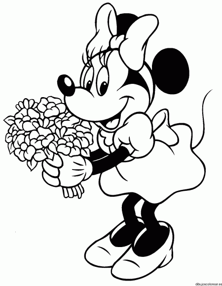 Minnie Mouse imagenes para colorear - Imagui