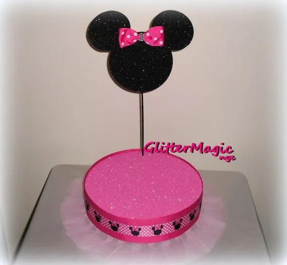 Minnie Mouse Inspiracion Moño Rosado / Lunares por GlitterMagic23s