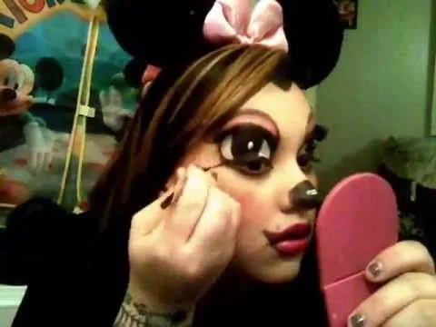 minnie mouse make up tutorial - YouTube